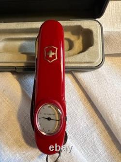 Victorinox Swiss Army Knife Time Keeper Roman Numerals Clock Discontinued & Case