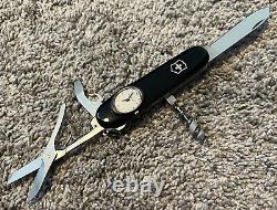 Victorinox Swiss Army Knife Timekeeper Black Vtg Very Rare Collectible 1.34.06
