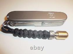Victorinox Swiss Army Knife Titanium Scales Handmade Titanium Lanyard Was$260