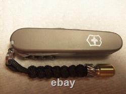 Victorinox Swiss Army Knife Titanium Scales Handmade Titanium Lanyard Was$260
