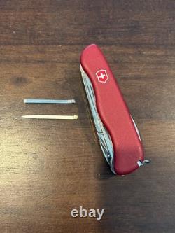 Victorinox Swiss Army Knife Tradesman Red 111mm Retired with13 Tools Rare V445
