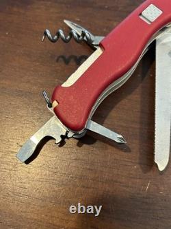 Victorinox Swiss Army Knife Tradesman Red 111mm Retired with13 Tools Rare V445