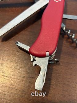 Victorinox Swiss Army Knife Tradesman Red 111mm Retired with13 Tools Rare V445