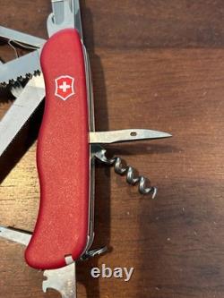 Victorinox Swiss Army Knife Tradesman Red 111mm Retired with13 Tools Rare V445