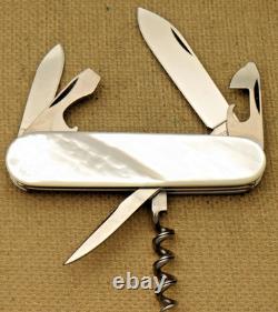 Victorinox Swiss Army Knife Vintage 84mm SPARTAN RARE Genuine Pearl Handles