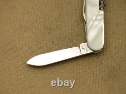 Victorinox Swiss Army Knife Vintage 84mm SPARTAN RARE Genuine Pearl Handles