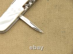 Victorinox Swiss Army Knife Vintage 84mm SPARTAN RARE Genuine Pearl Handles