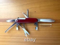 Victorinox Swiss Army Knife Vintage Fisherman Pre 1975 91mm with12 Tools Hoffritz