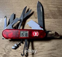 Victorinox Swiss Army Knife With Digital Clock Vintage EDC Multi Tool SAK