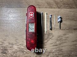 Victorinox Swiss Army Knife With Digital Clock Vintage EDC Multi Tool SAK