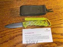 Victorinox Swiss Army Knife Yellow Hunter Pro Alox Limited Edition 2023 + Pouch