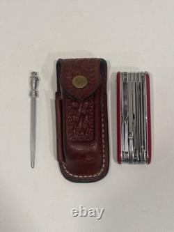 Victorinox Swiss Army Knife Zermatt Leather Sheath Steel Sharpener Original Own