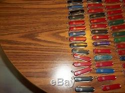 Victorinox Swiss Army Knife lot of 100 some are new all in working order