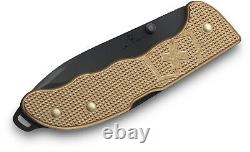 Victorinox Swiss Army Knives Beige Tan Black Alox Evoke Knife 0.9415. Ds249