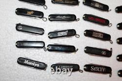 Victorinox Swiss Army Knives Classic Size All Black With Logos Lot Of 30