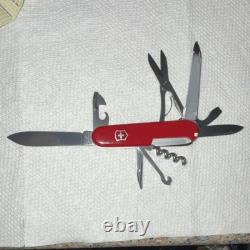 Victorinox Swiss Army Multi-Tool Stainless Steel 9 Tools with Case Vintage