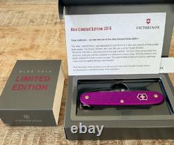 Victorinox Swiss Army Pioneer Alox 2016 Limited Edition Orchid Violet Knife NIB