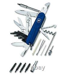 Victorinox Swiss Army Pocket Knife Cyber Tool 34 (m) Sapphire Boxed 1.7725. T2-x1