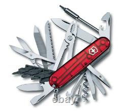 Victorinox Swiss Army Pocket Knife Cybertool 41 Transparent Red 91mm 1.7775. T