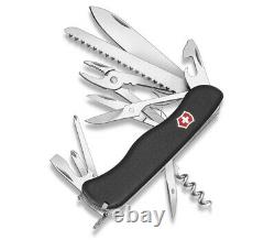 Victorinox Swiss Army Pocket Knife Hercules Black 111mm Slide Lock 0.9043.3