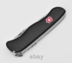 Victorinox Swiss Army Pocket Knife Hercules Black 111mm Slide Lock 0.9043.3