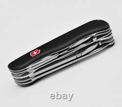 Victorinox Swiss Army Pocket Knife Hercules Black 111mm Slide Lock 0.9043.3