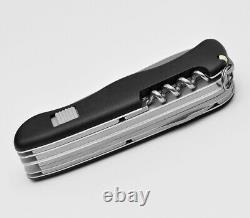 Victorinox Swiss Army Pocket Knife Hercules Black 111mm Slide Lock 0.9043.3