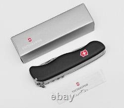 Victorinox Swiss Army Pocket Knife Hercules Black 111mm Slide Lock 0.9043.3