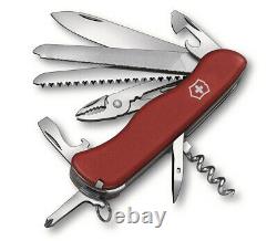 Victorinox Swiss Army Pocket Knife Tradesman Red 111mm Slide Lock 0.9053