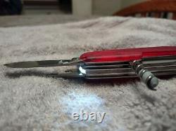 Victorinox Swiss Army Pocket Knife Traveller Transparent Red 91mm 1.3705. Avt
