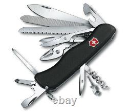 Victorinox Swiss Army Pocket Knife Workchamp Black 111mm Slide Lock 0.9064.3