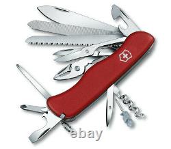 Victorinox Swiss Army Pocket Knife Workchamp Red 111mm Slide Lock 0.9064