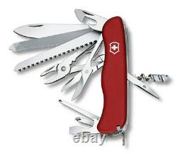 Victorinox Swiss Army Pocket Knife Workchamp Red 111mm Slide Lock 0.9064