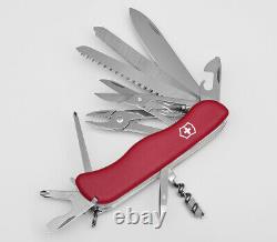 Victorinox Swiss Army Pocket Knife Workchamp Red 111mm Slide Lock 0.9064