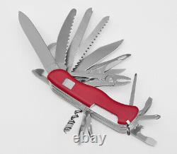 Victorinox Swiss Army Pocket Knife Workchamp XL Red 111mm Slide Lock 0.9064. XL