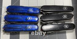 Victorinox Swiss Army Pocket Knives Lot OF 6 Climbers 8750
