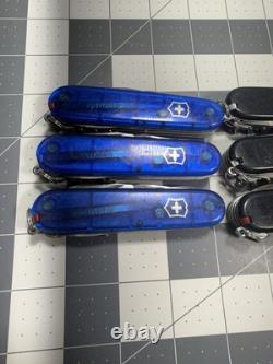 Victorinox Swiss Army Pocket Knives Lot OF 6 Climbers 8750