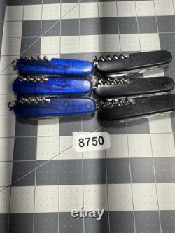 Victorinox Swiss Army Pocket Knives Lot OF 6 Climbers 8750