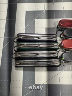 Victorinox Swiss Army Pocket Knives Lot OF 8 4 Climber 4 Campers 8748