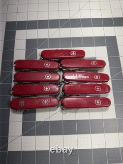 Victorinox Swiss Army Pocket Knives Lot OF 9 Climbers 8745