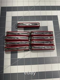Victorinox Swiss Army Pocket Knives Lot OF 9 Climbers 8745