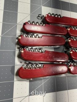 Victorinox Swiss Army Pocket Knives Lot OF 9 Climbers 8745