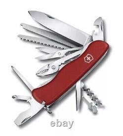 Victorinox Swiss Army PocketKnife Lockblade Workchamp Dark Red 111 mm 0.8564 New