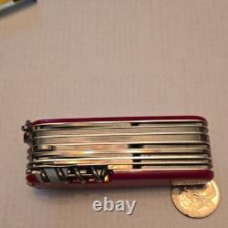 Victorinox Swiss Army Red Multi-tool Pliers Scissors Saw Corkscrew