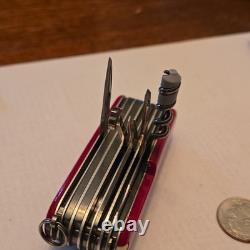 Victorinox Swiss Army Red Multi-tool Pliers Scissors Saw Corkscrew