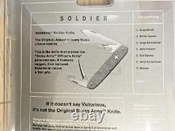 Victorinox Swiss Army SOLDIER Silver Alox Tool Pocket Knife Original 7 Function