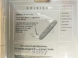 Victorinox Swiss Army SOLDIER Silver Alox Tool Pocket Knife Original 7 Function