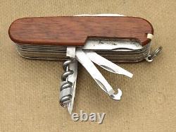 Victorinox Swiss Army SWISSCHAMP Model Nice Walnut Handles Near Mint Knife