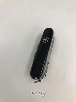 Victorinox Swiss Army Swiss Champ Pocket Knife (Black), 91mm