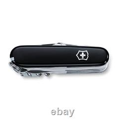 Victorinox Swiss Army Swiss Champ Pocket Knife (Black), 91mm